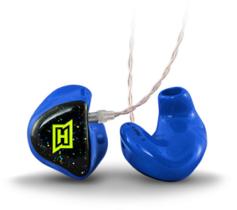 De blauwe In ear: Pro II hoortoestellen